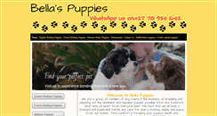 Desktop Screenshot of bellapuppies.com